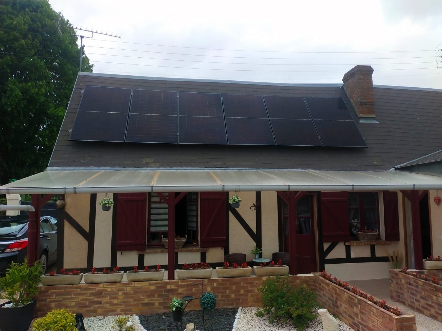 Panneaux solaires en toiture