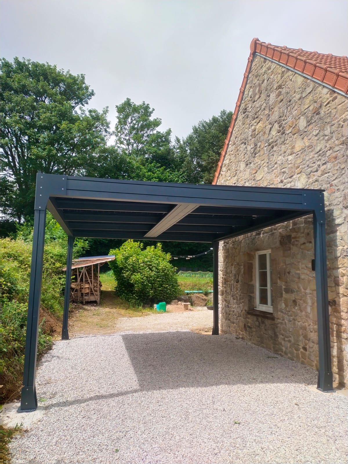Carport solaire ossature aluminium